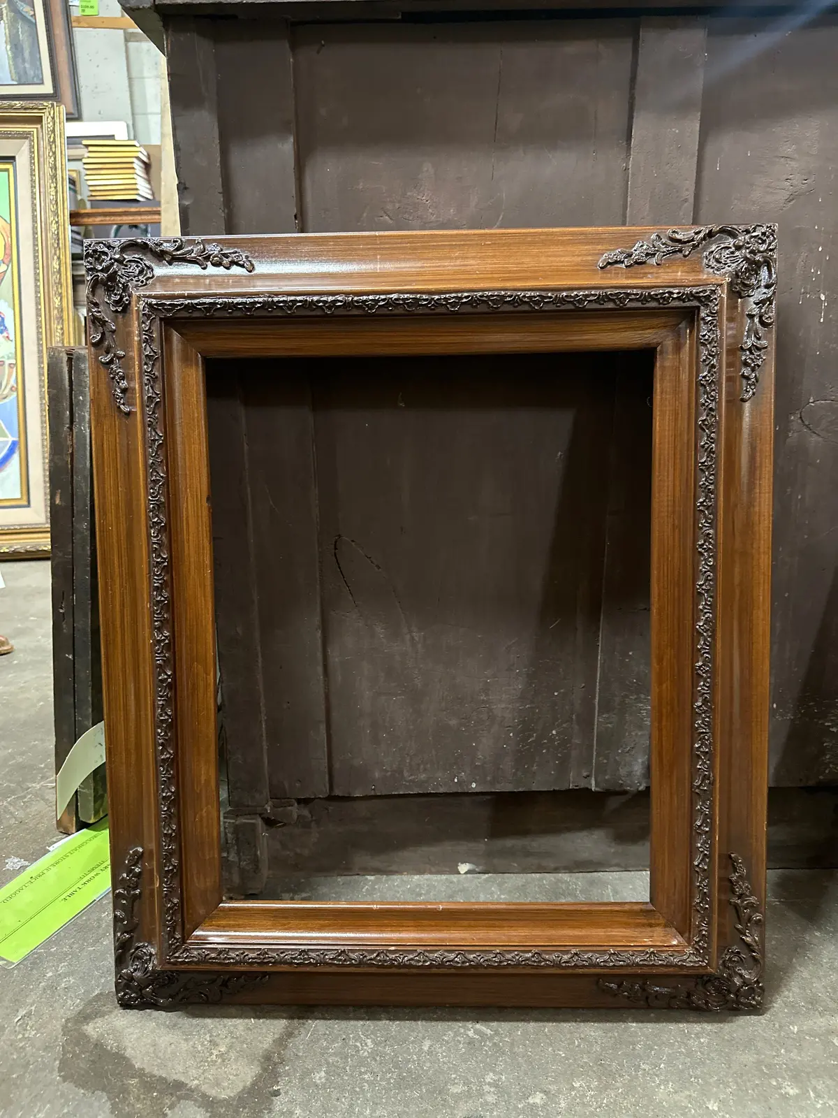 Faux Grain Frame With Gesso Detail 1