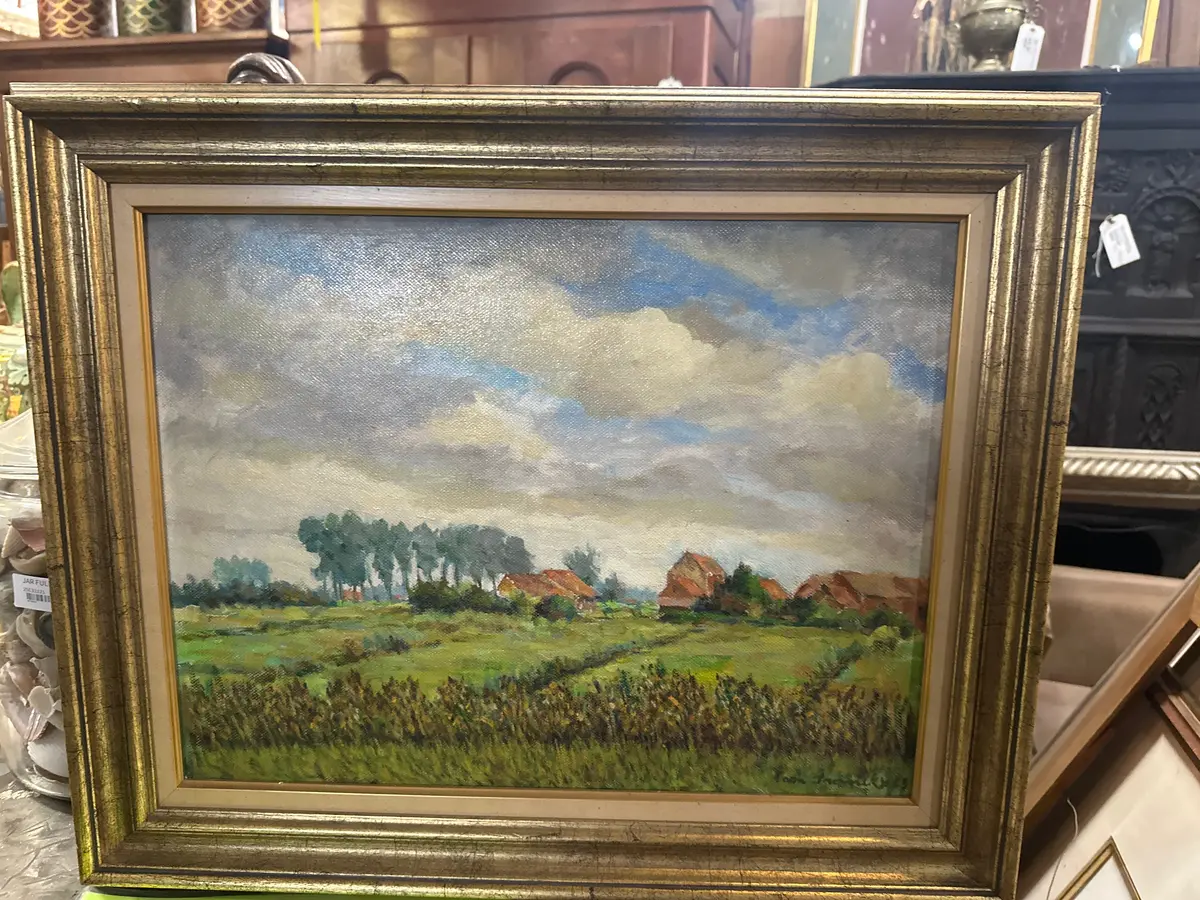 Small Belgian Landscape Oil Painting-Signed Zoon 1