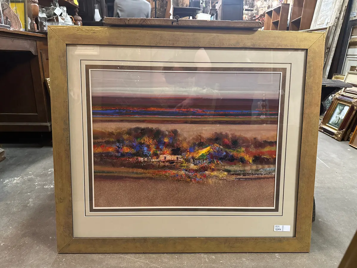 John Mendoza Mixed Media "Sun Dried Field And Droves Of Color" 1