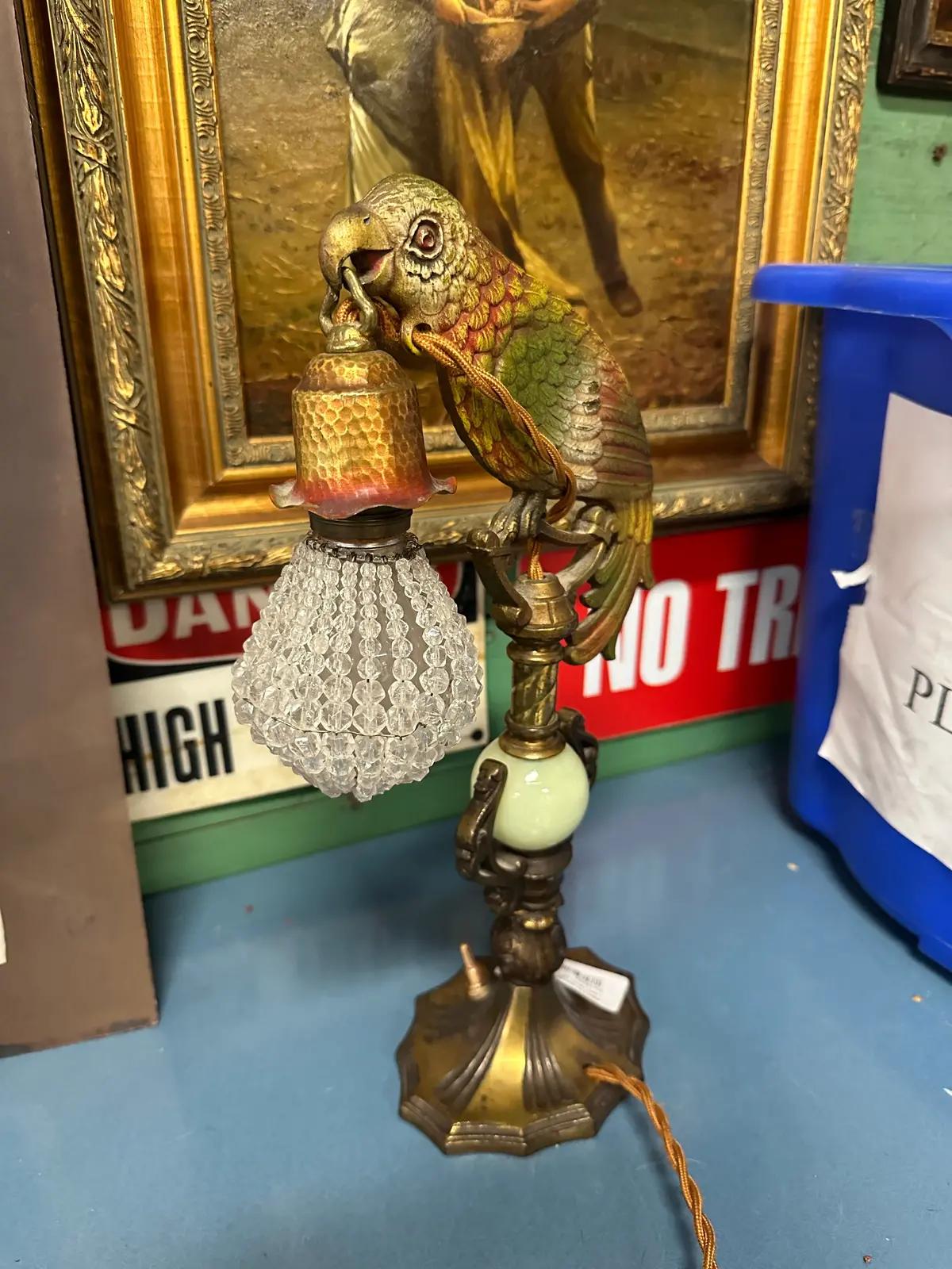 Bradley And Hubbard Parrot Lamp From 1920 American 1