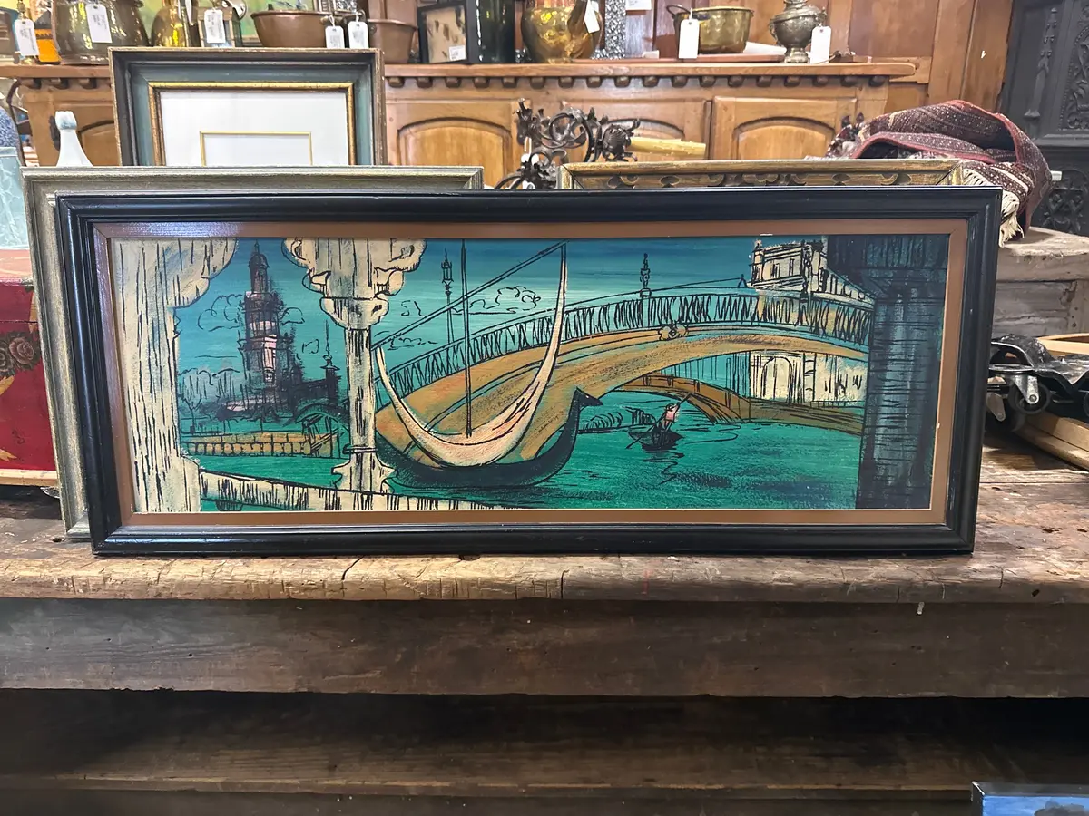 Mid Century Painting Of Venice 1
