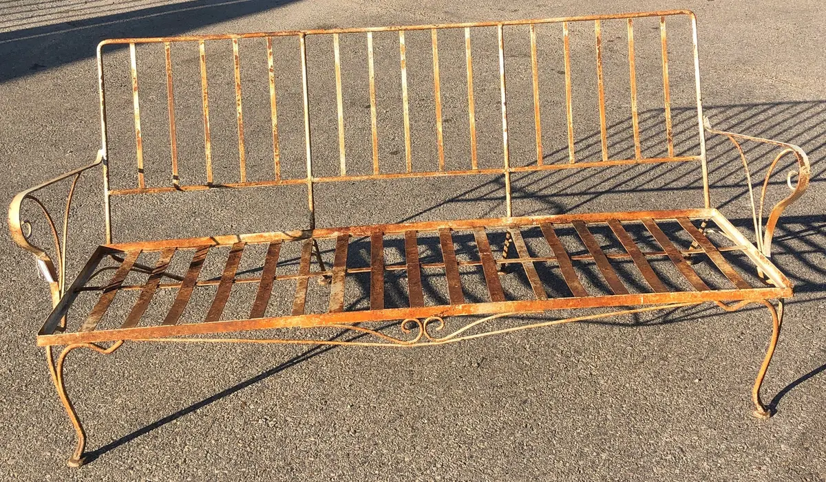 Wrought Iron Sofa Frame-As Found Leg 1