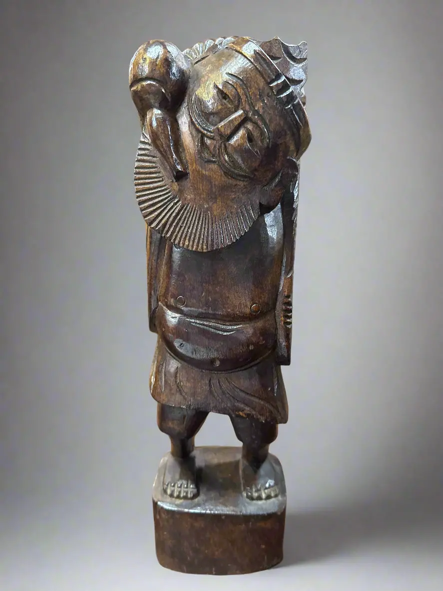 Stocky Carved Asian Figure 1