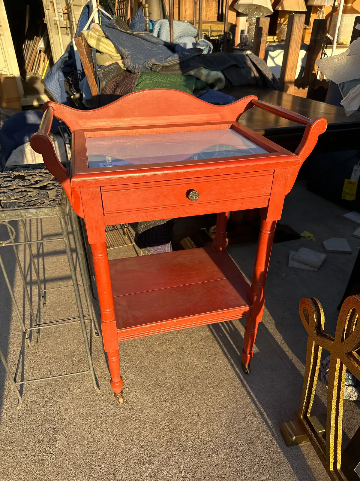Small Painted Wash Stand As Found 1