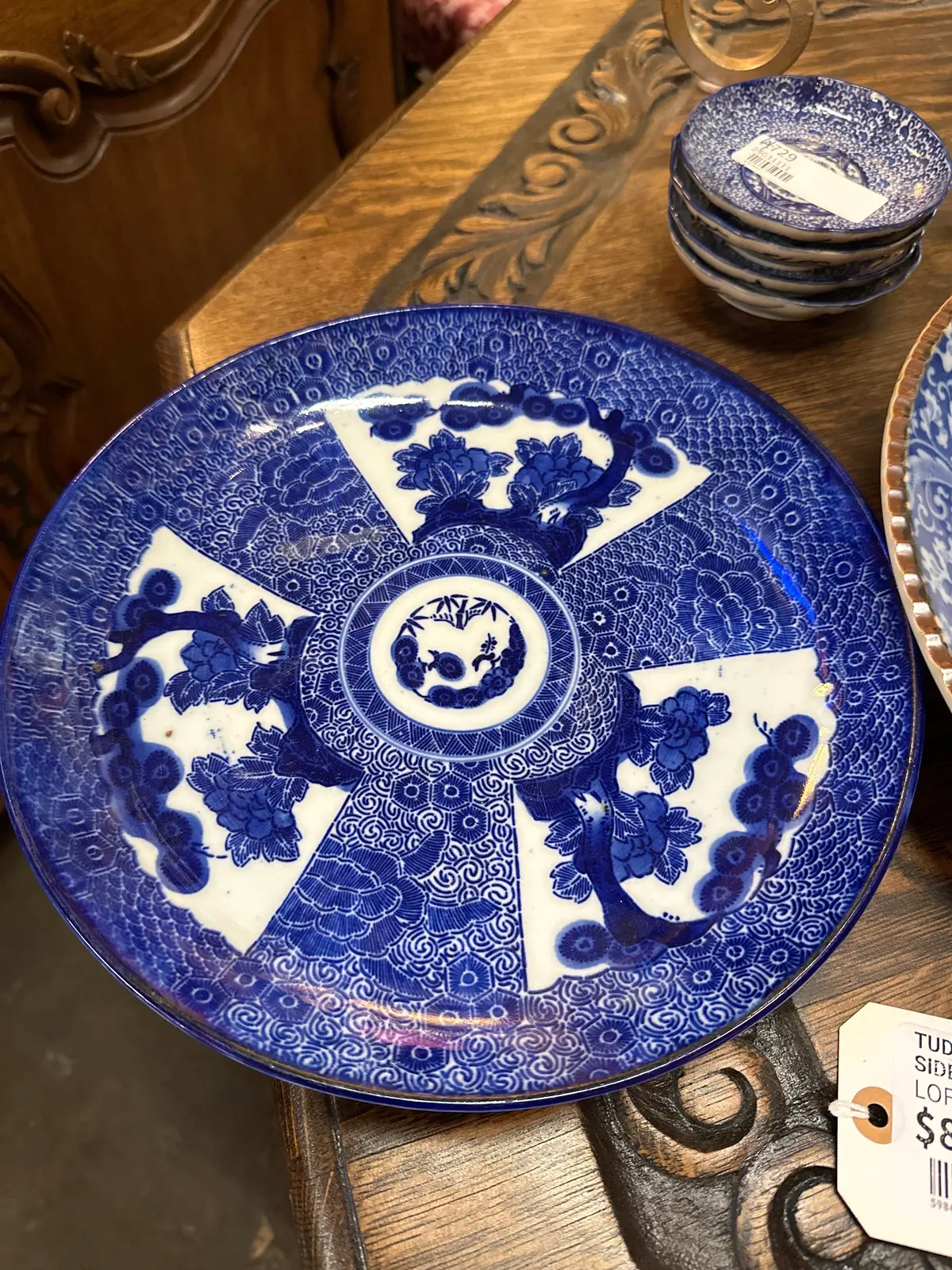 Blue And White Imari 11.5" Dish 1