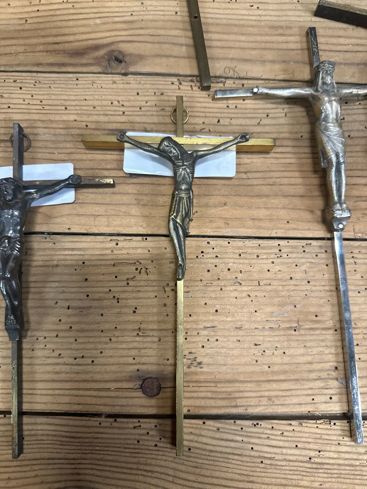 Tiny Brass Crucifix 1