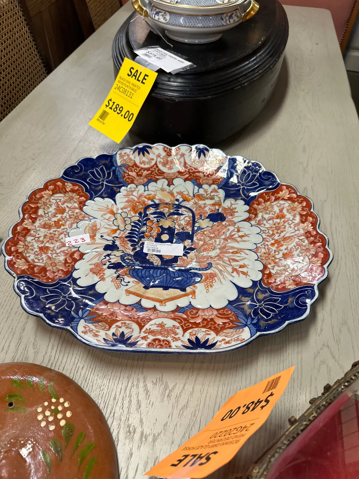 Large Japanese Imari Charger As Found 1
