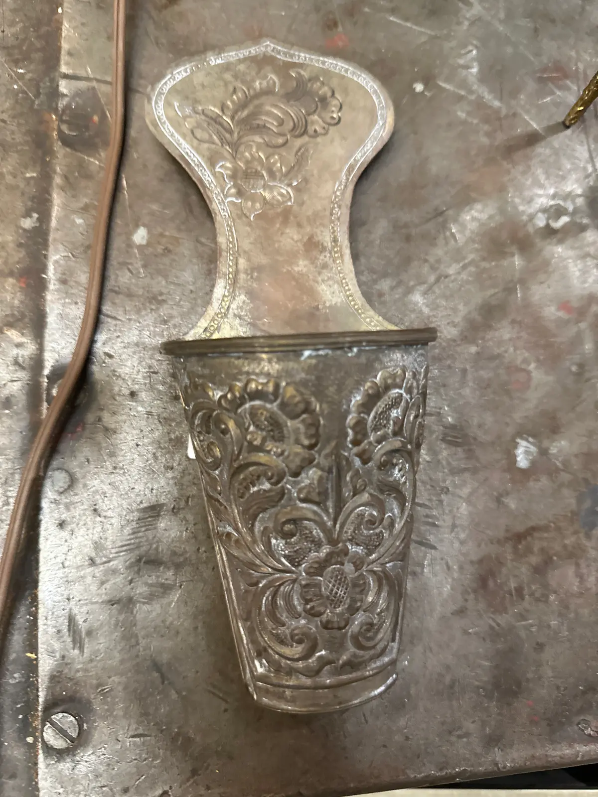 Copper Embossed Wall Pocket 1