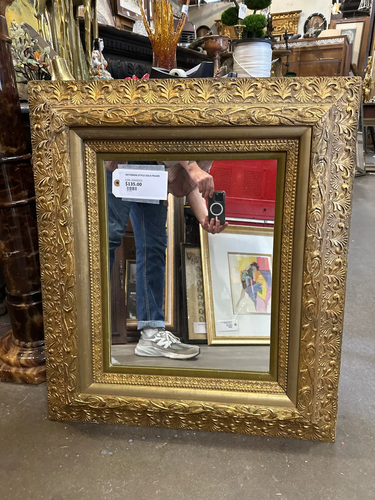 Victorian Style Gold Framed Mirror 1