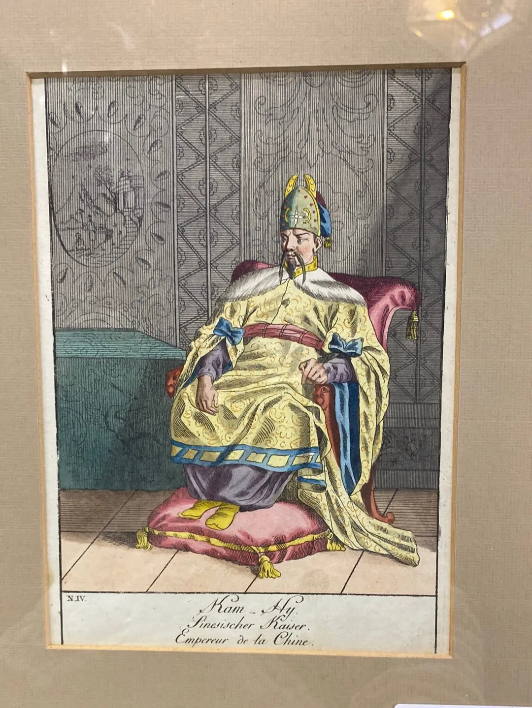 Chinese Emperor Etching 1
