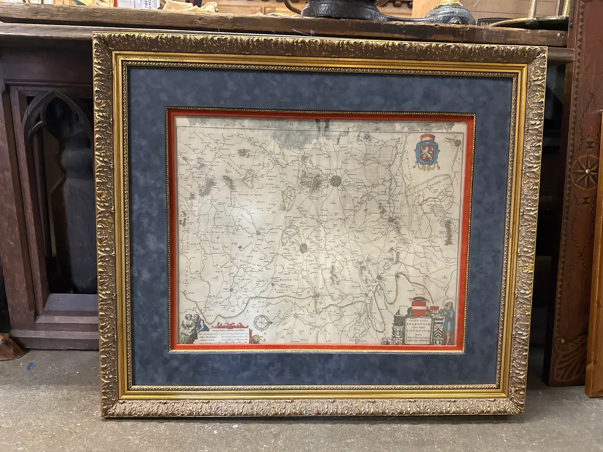 Framed Vintage Map 1