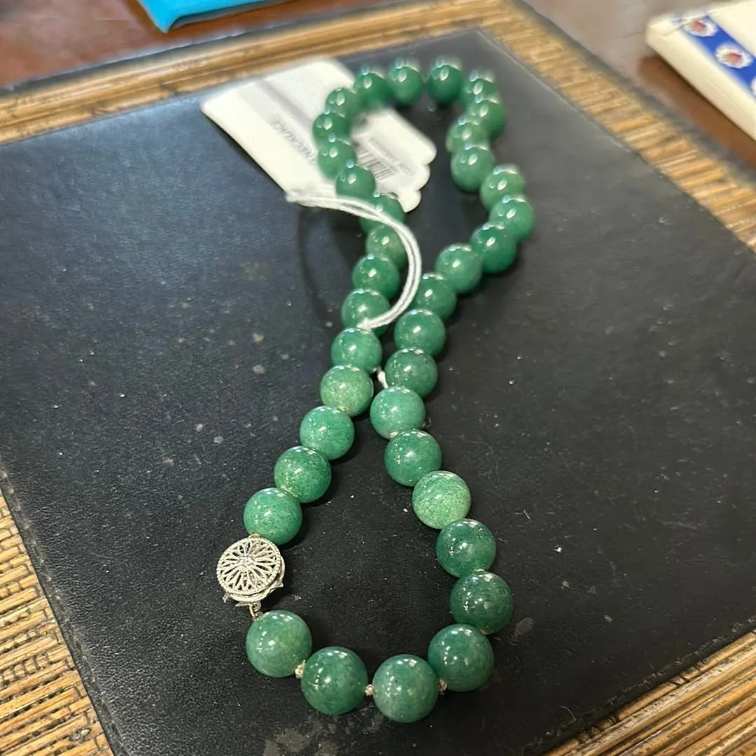 Jade Bead Necklace 1