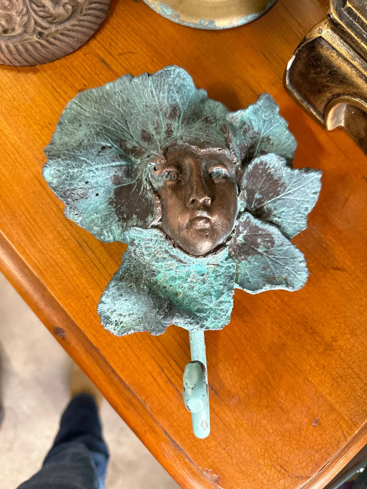 Metal Cherub Wall Hook 1