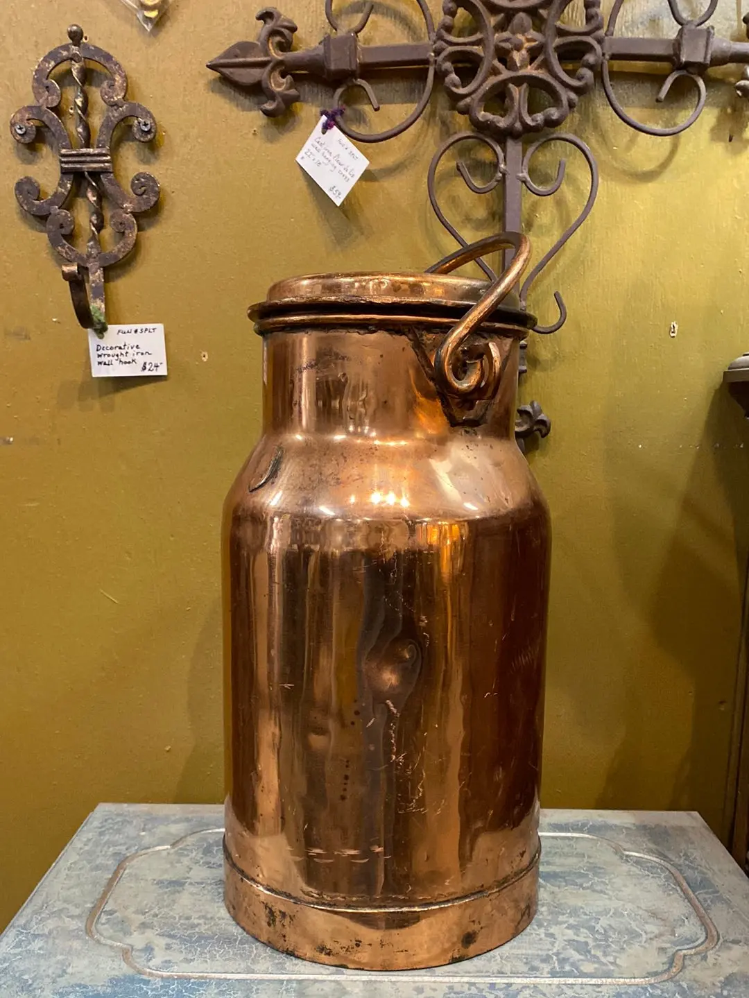 Small Copper Milk Can 1