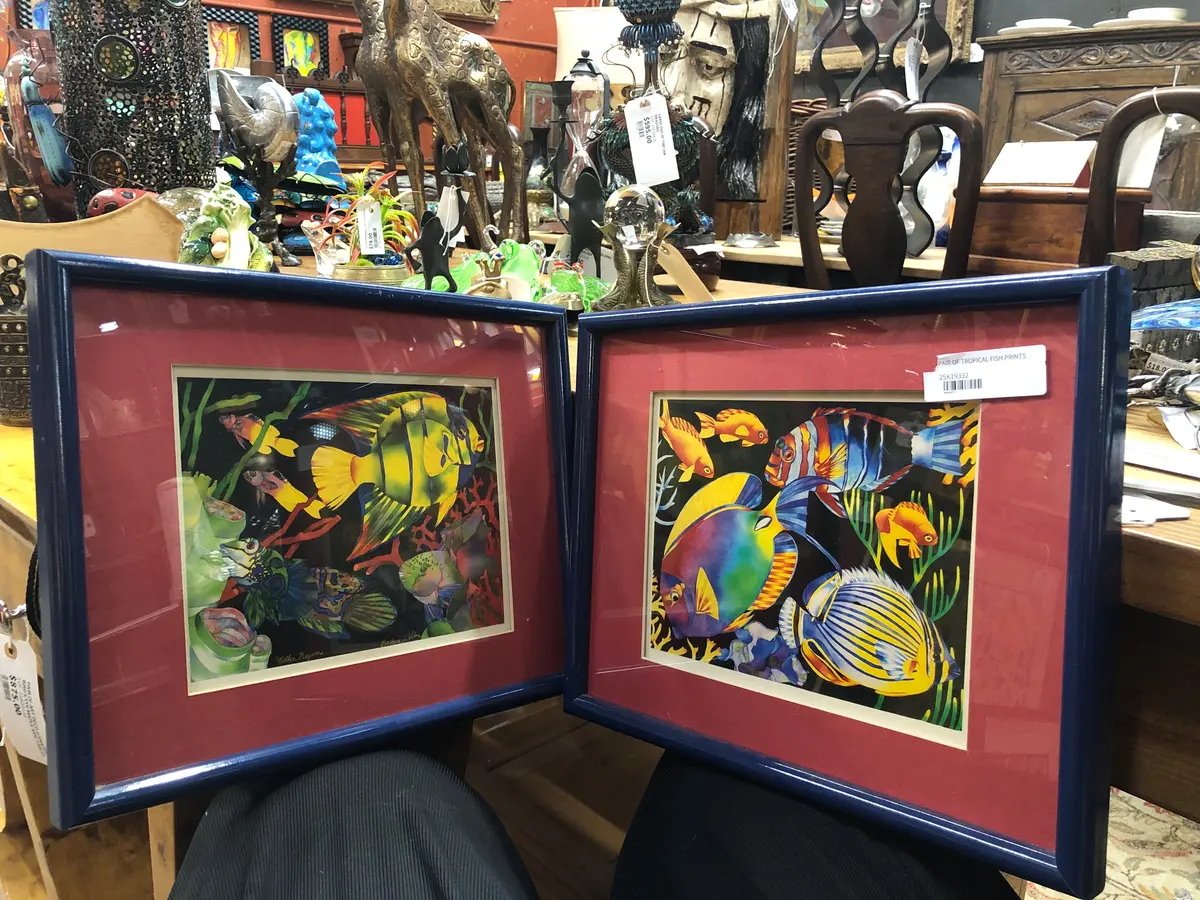 Pair Of Tropical Fish Prints 1