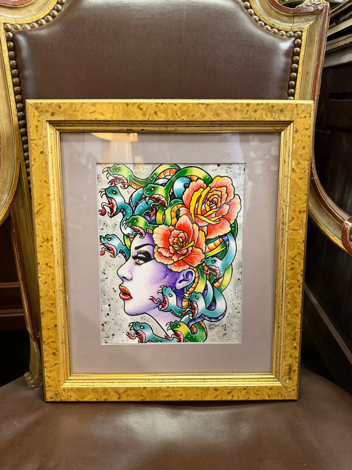 Colorful Medusa Framed 1
