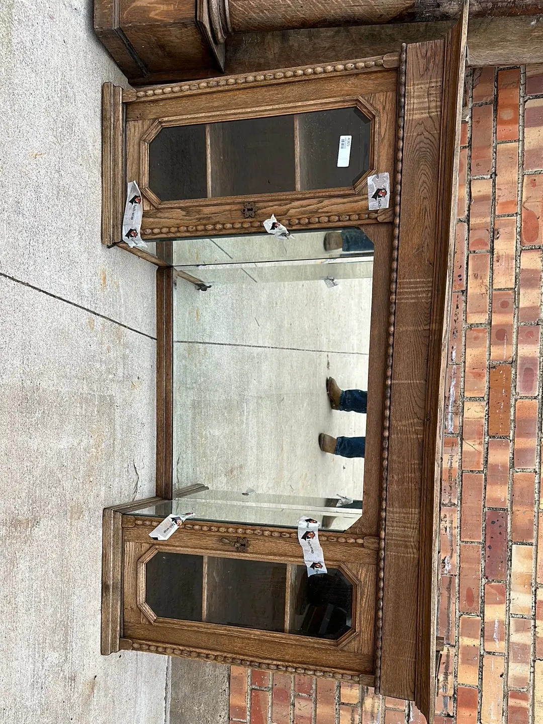 As Found Beveled Glass Cabinet Doors 1