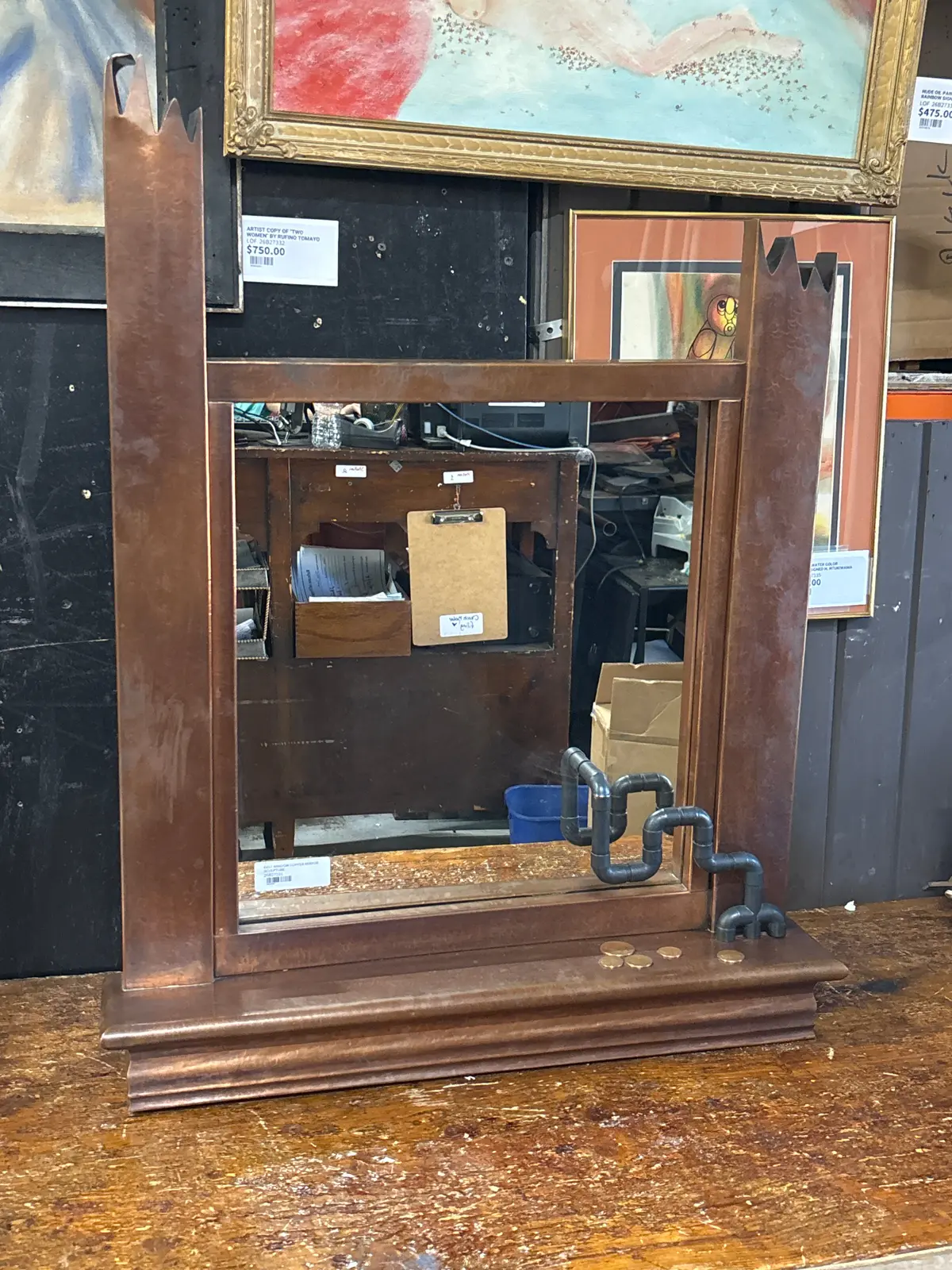 East Window Copper Mirror Sculpture 1