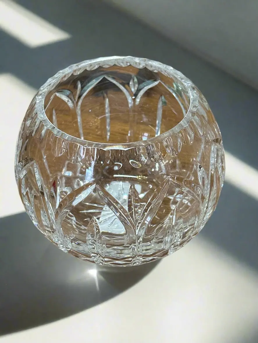 Large Crystal Rose Bowl 1