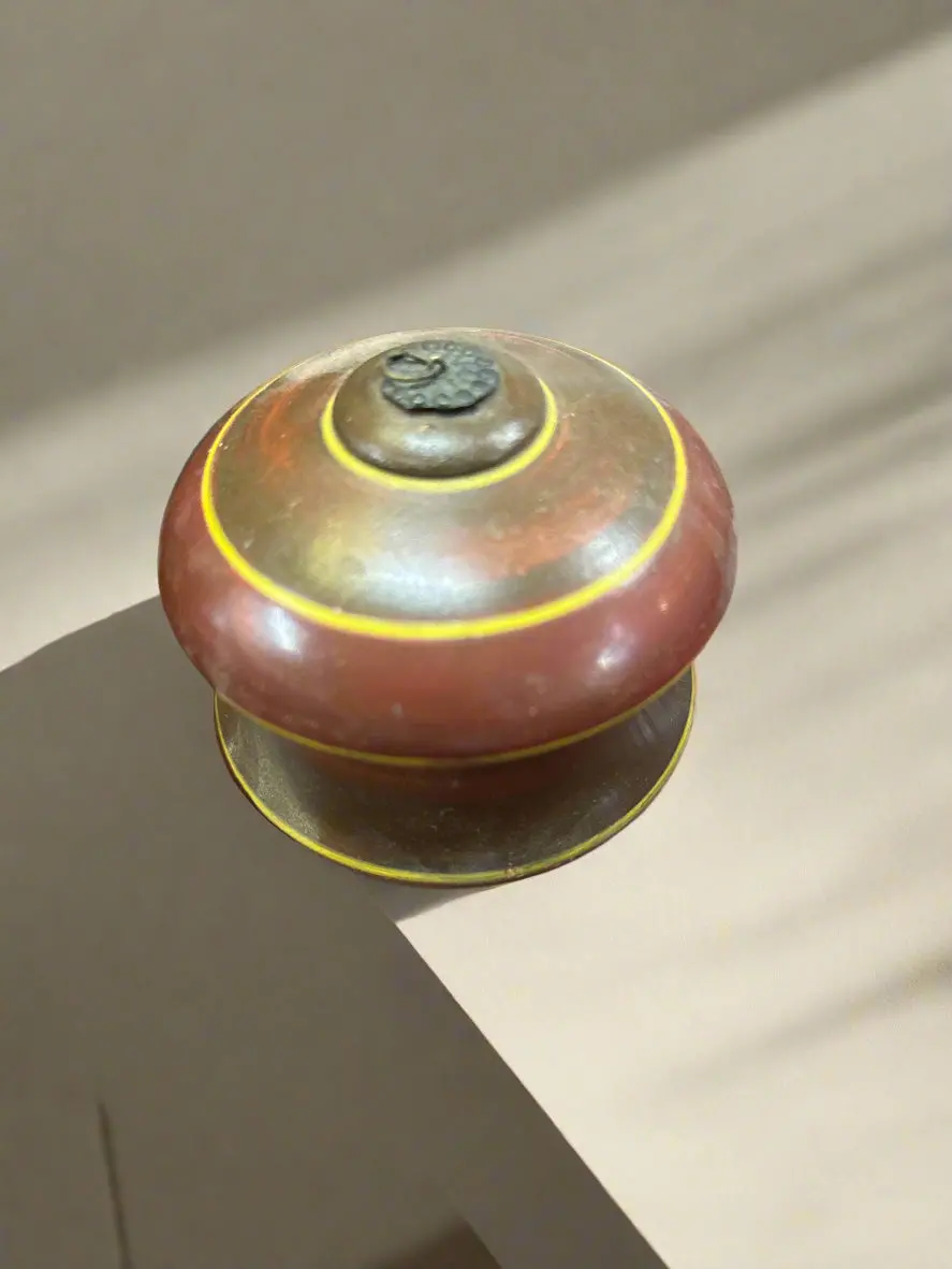Round Wood Box With Lid 1