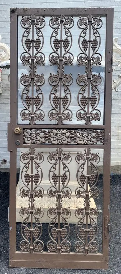 Cast Iron Foliate Design Door 1