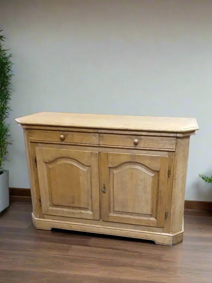 Light Oak Canted Corner Server 1