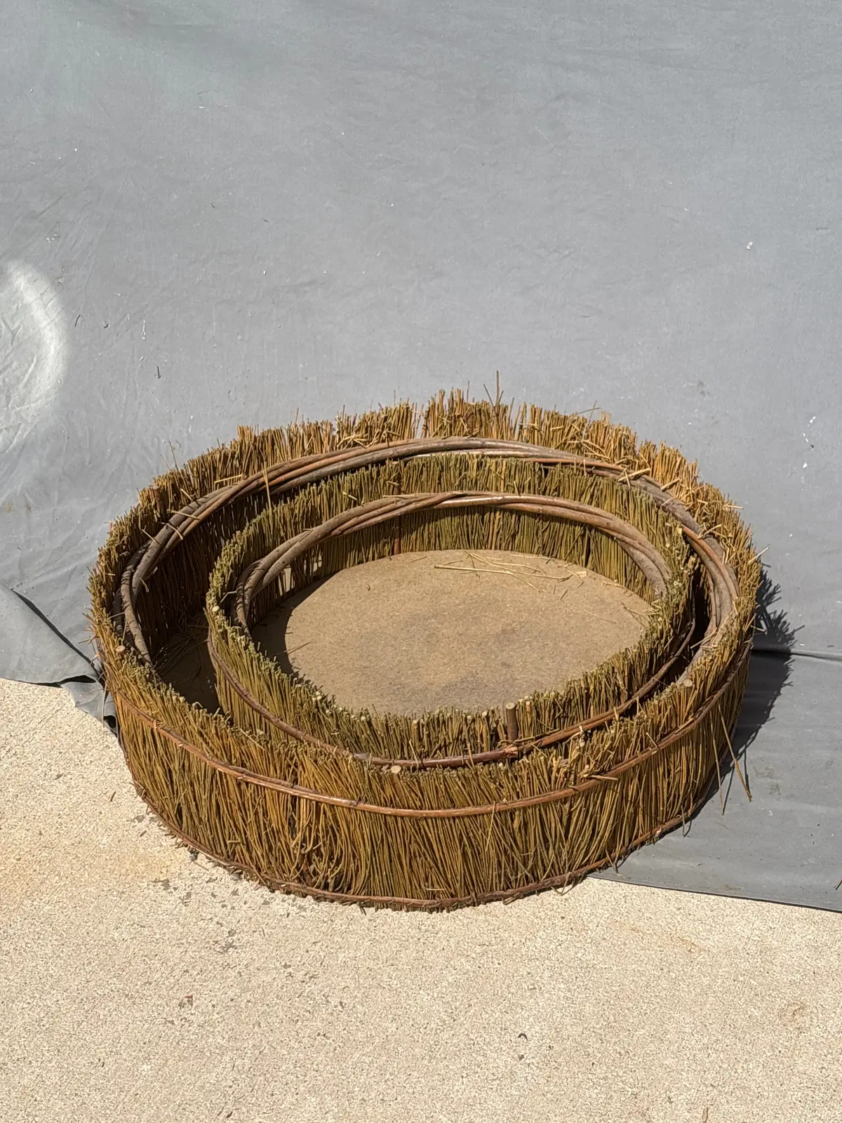 Set Of 2 Round Twig Baskets - 1 Of 2 1