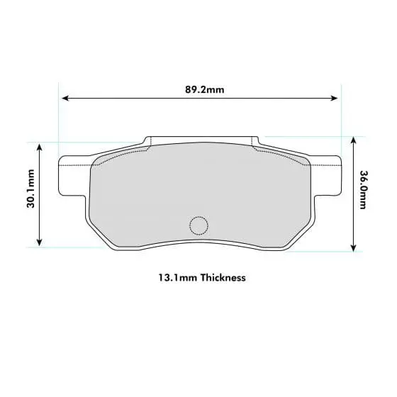 Pbs Rear Performance Brake Pads Honda Civic Ek4 1