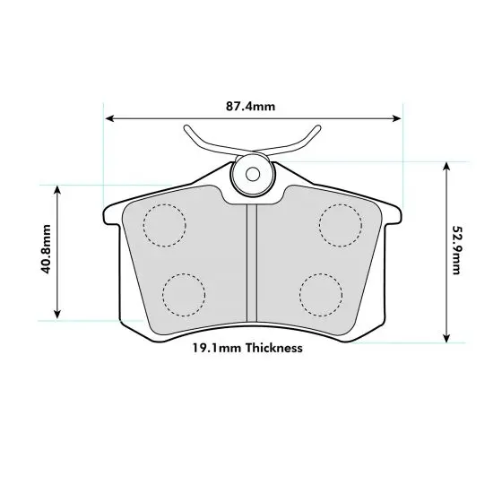 Renault Megane 225/250/265 Rear Performance Brake Pads Pbs 1192 1