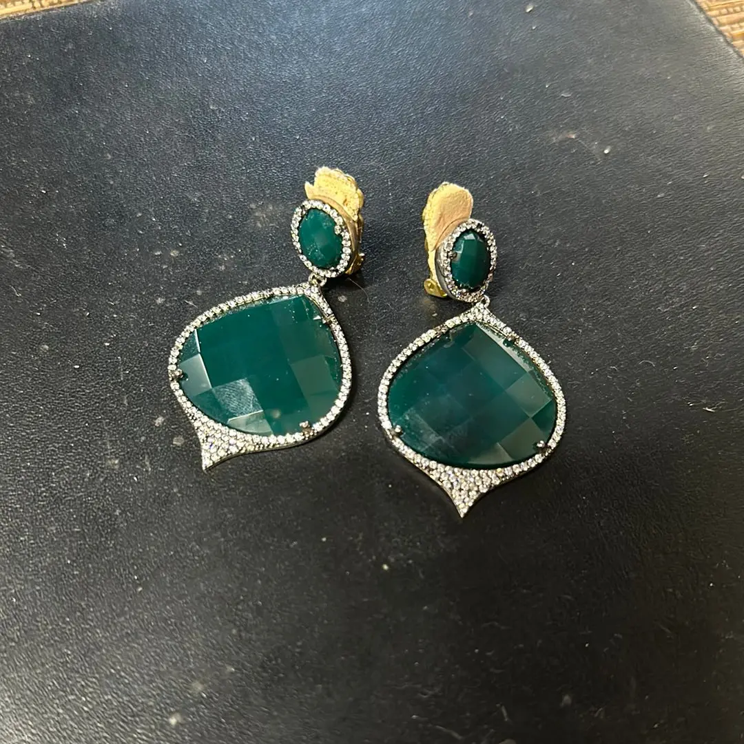 Pair Of Green Earrings 1