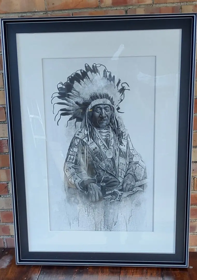 Signed Copy Of Indian Chief Drawing 1