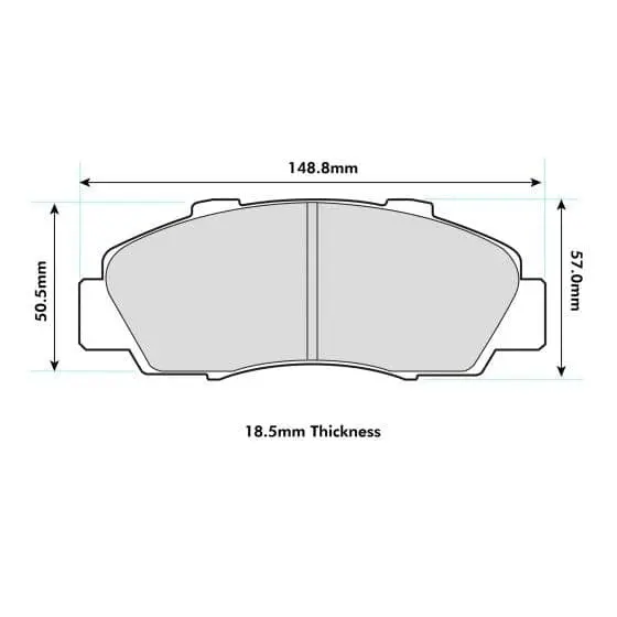 Pbs Honda Integra Dc2 Front Performance Brake Pads 1206 1