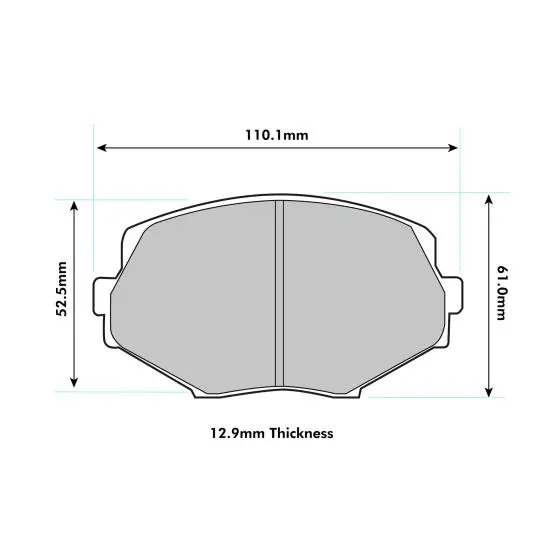 Mazda Mx5 (Nb) - Pbs Brake Pads - 1.6 / 1.8 Non Sport Front Performance Pads 1282 1