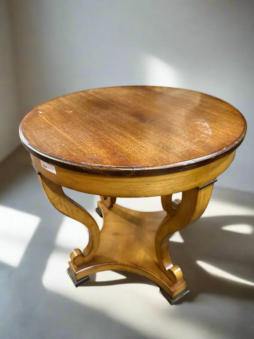 Mahogany Round Entry Table 1