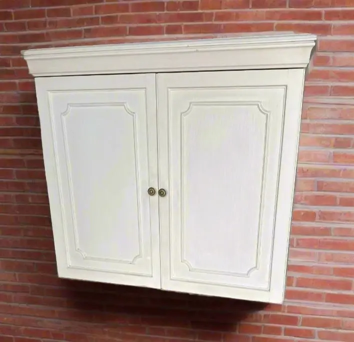 2 Door White Wall Cabinet 1