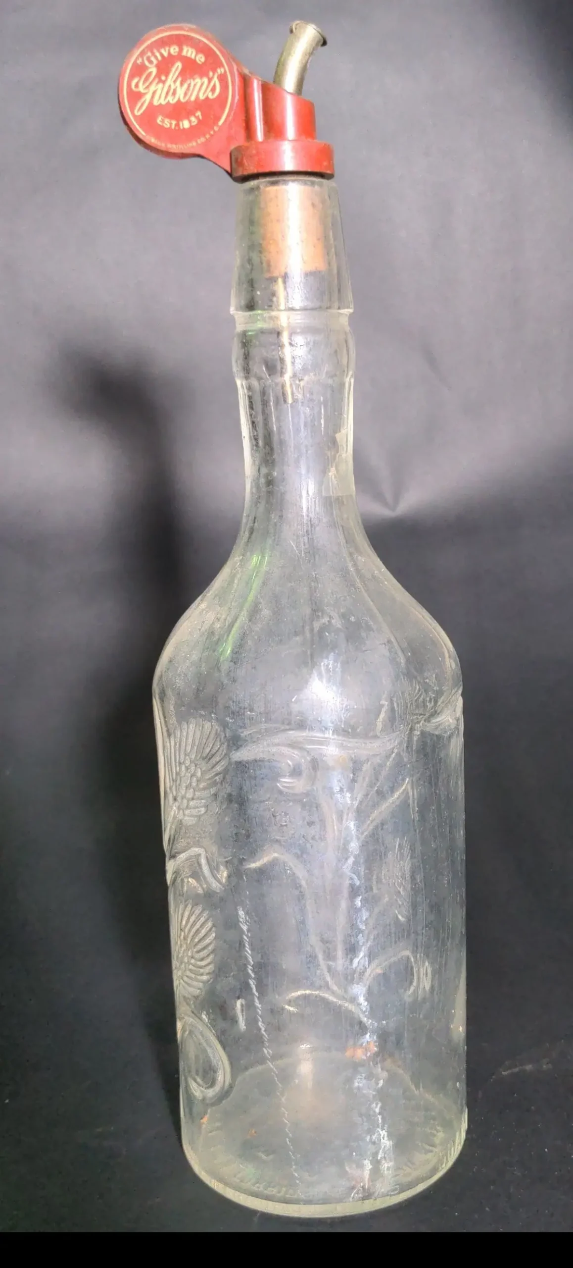 Old Liquor Bottle With Poor Spout 1