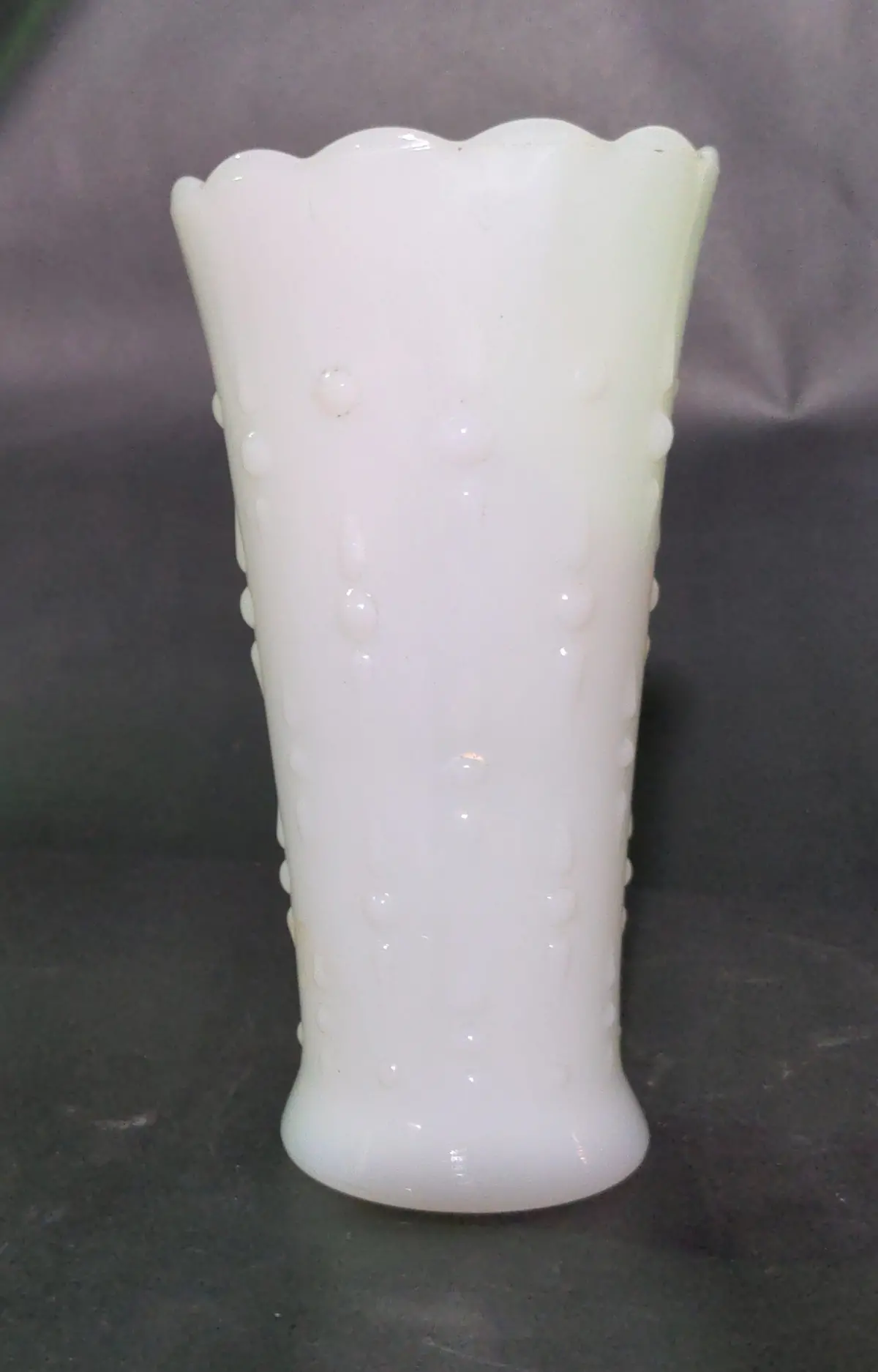 Milk Glass Vase 1