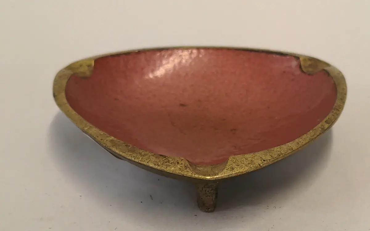 Enameled Brass Ash Tray 1