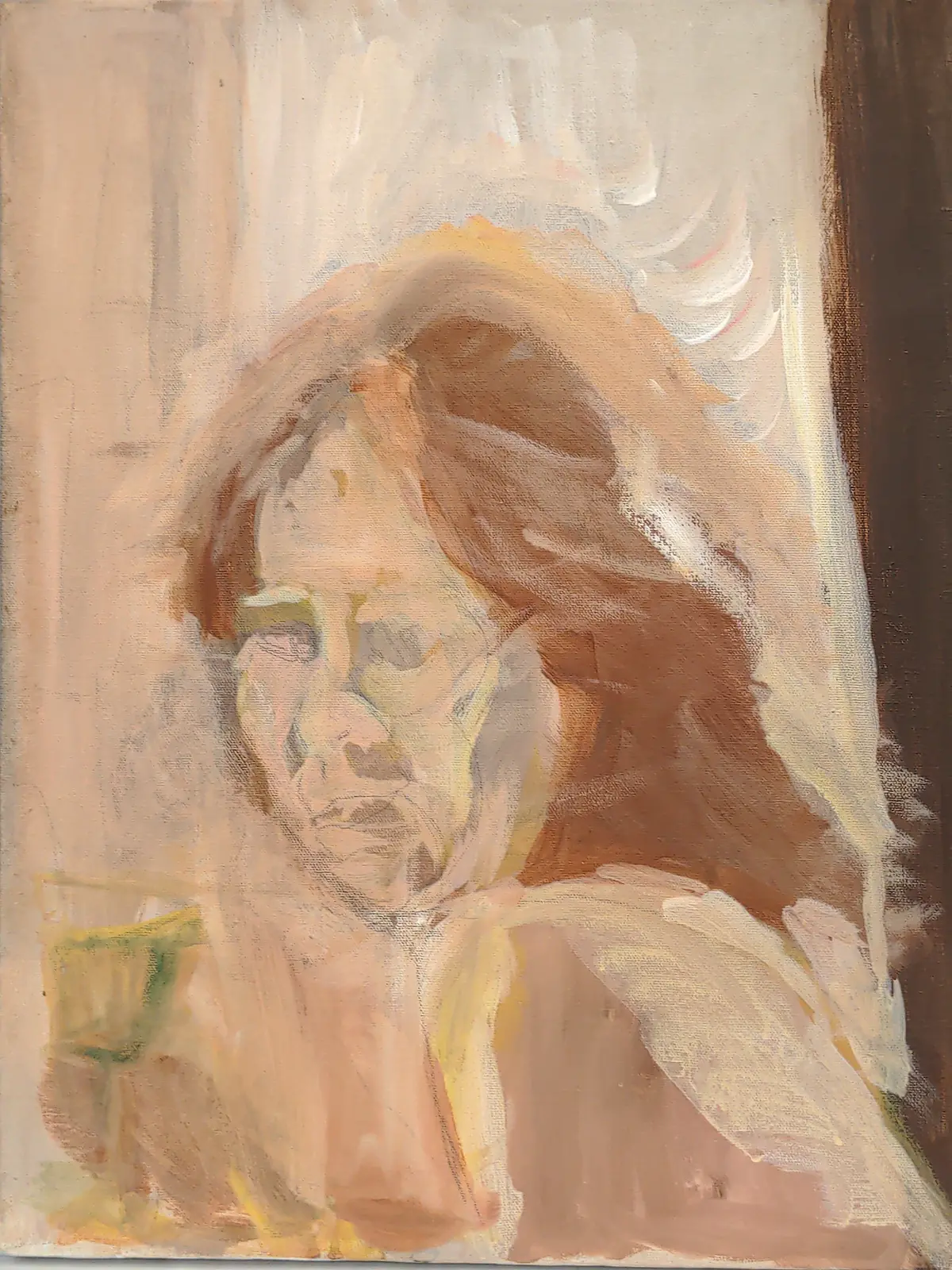 Unframed Abstract Lady Portrait 1