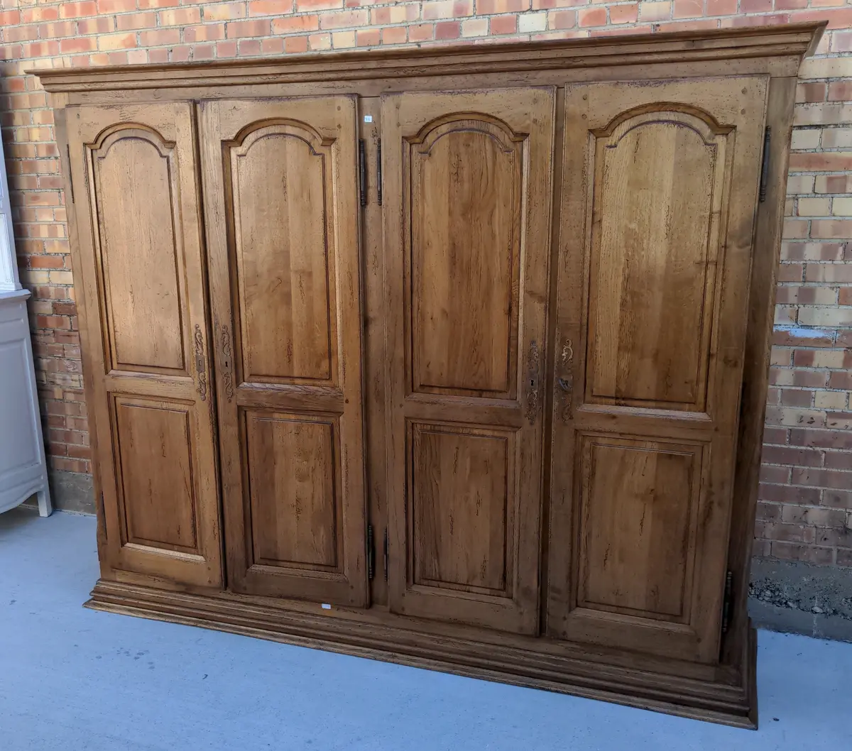 Rustic Four Door Benchmade  Armoire 1