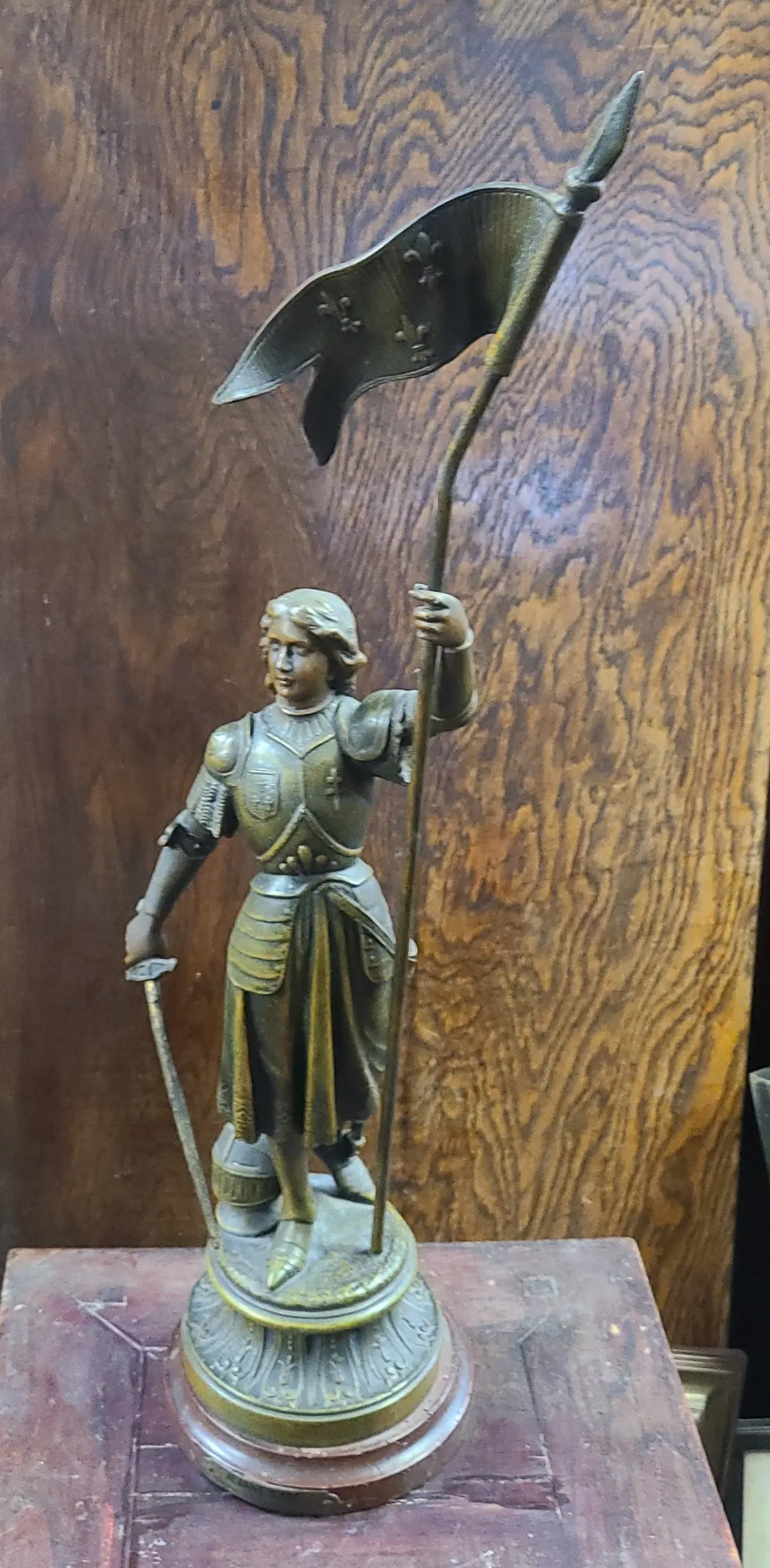 Spelter Joan Of Arc Statue 1