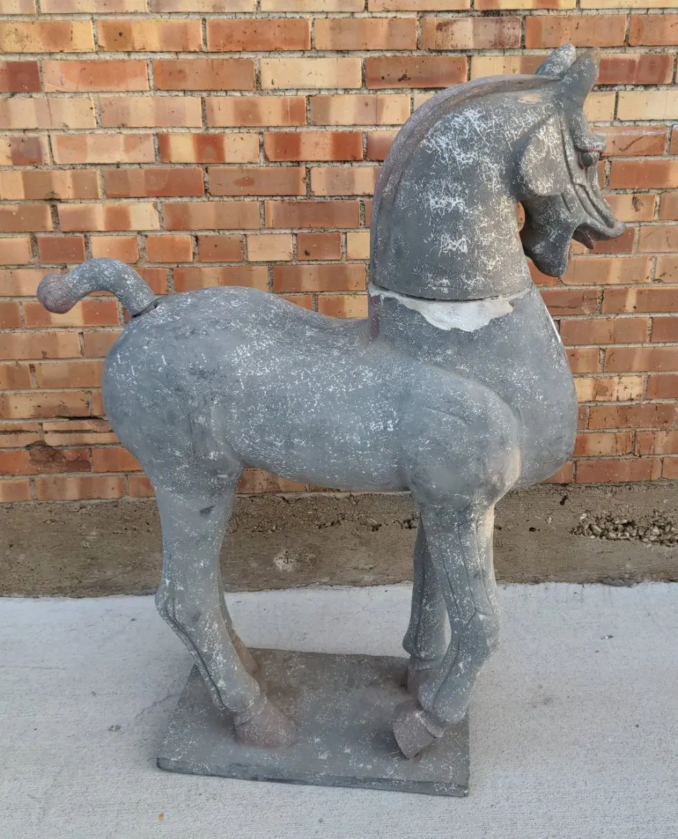 Large Pottery Asian Horse 1