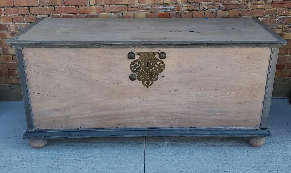 Huge Faux Indian Trunk Or Coffer 1