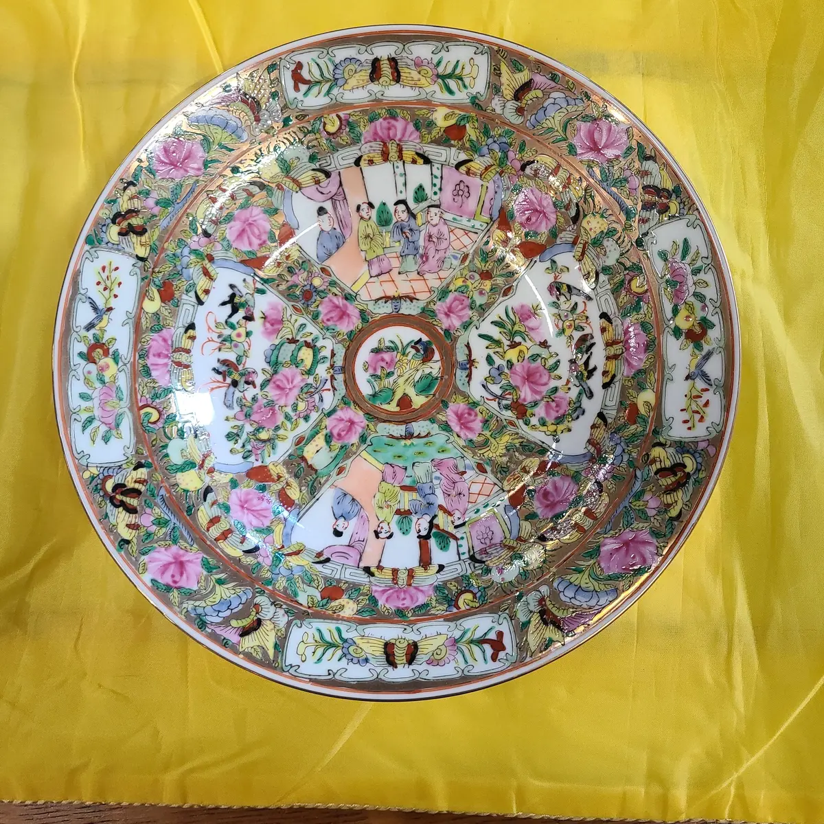 Large Rose Medallion Bowl 1