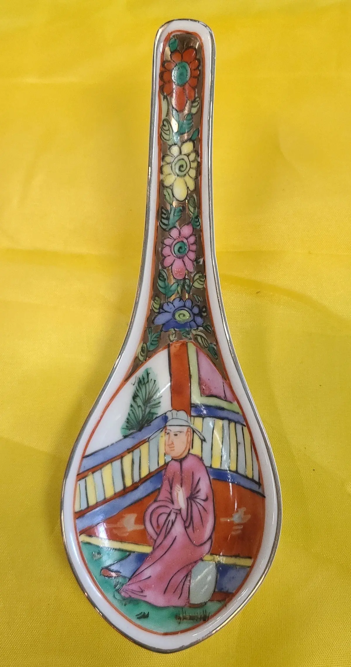 Rose Medallion Style Soup Spoon 1
