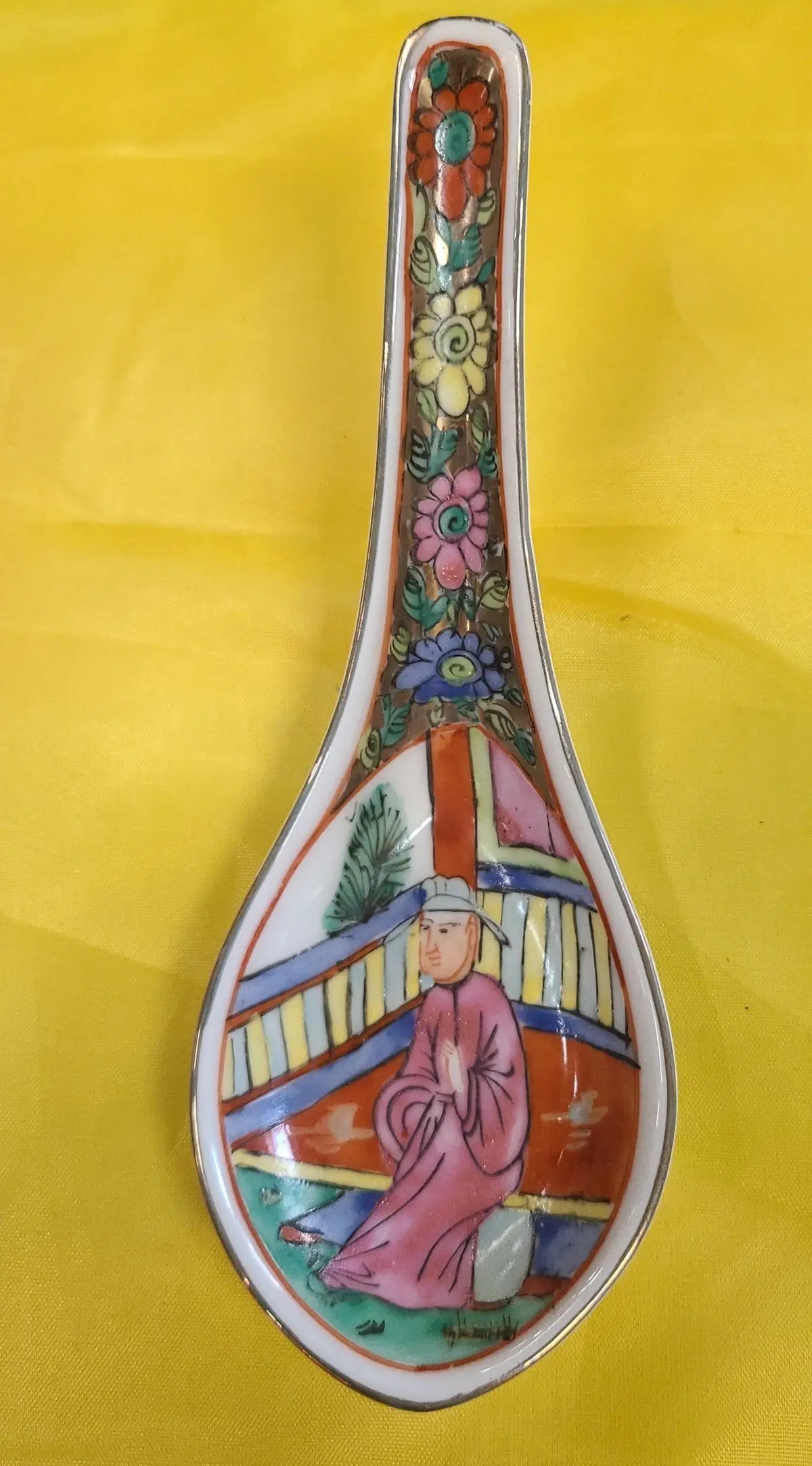 Rose Medallion Style Soup Spoon 1
