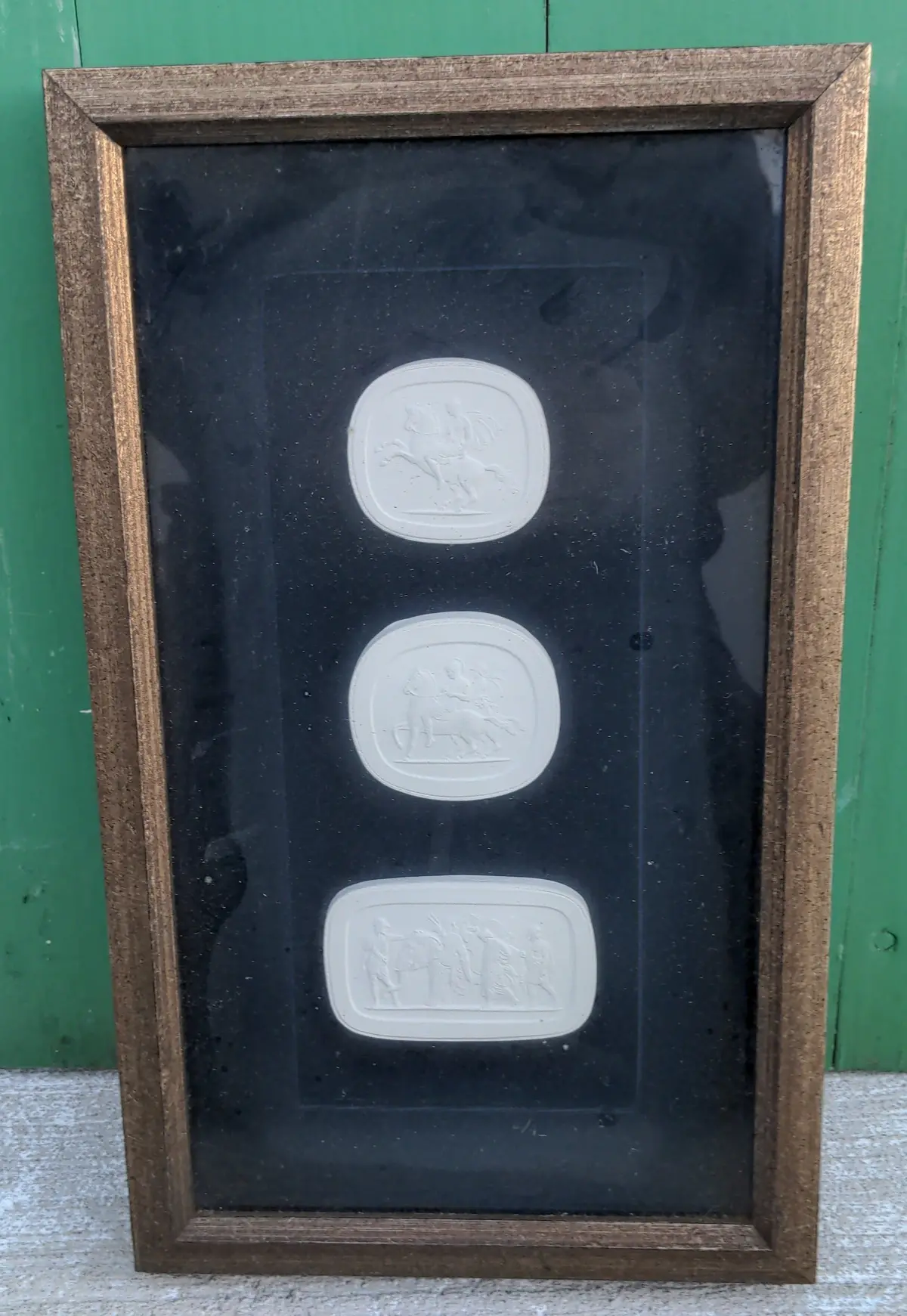 Framed Medallions Of Classical Scenes 1