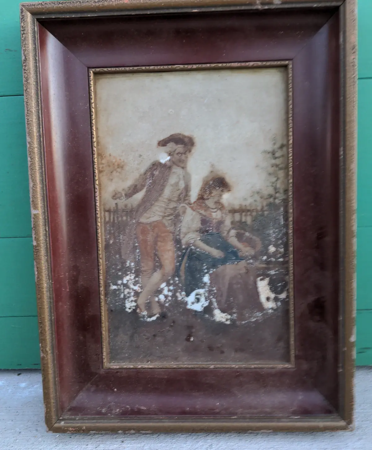 As Found Small Classical Painting In Nice Frame 1