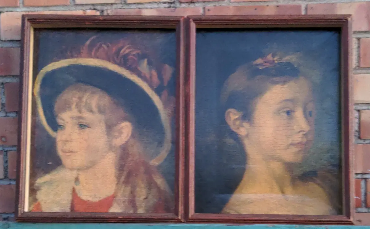 Pair Of Italian Giclees Of Girls 1