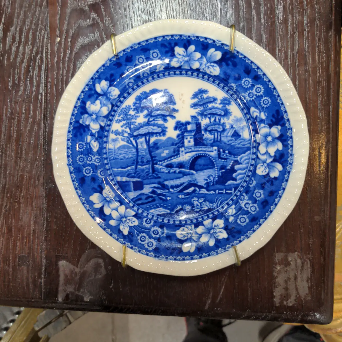 Blue And White Copeland Dessert Plate 1